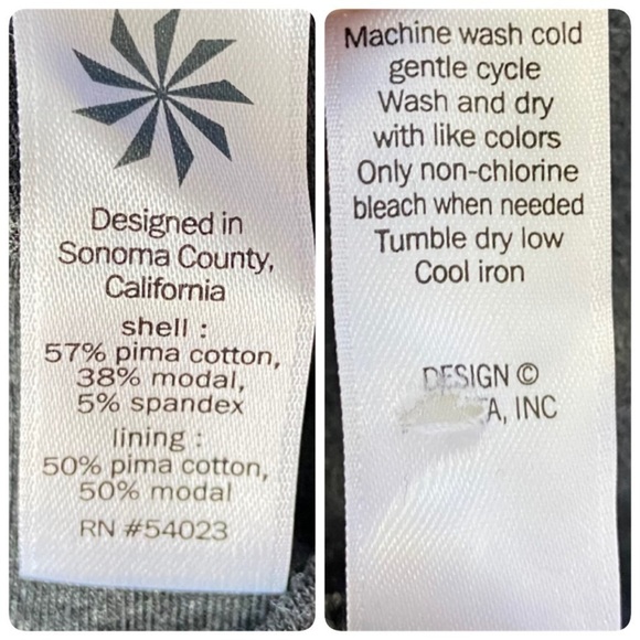 Athleta COMEBACK MIDI DRESS Long Sleeve Solid Gray Deep Scoop Back Side … - Picture 5 of 8